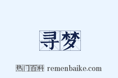 寻梦是什么意思的图片